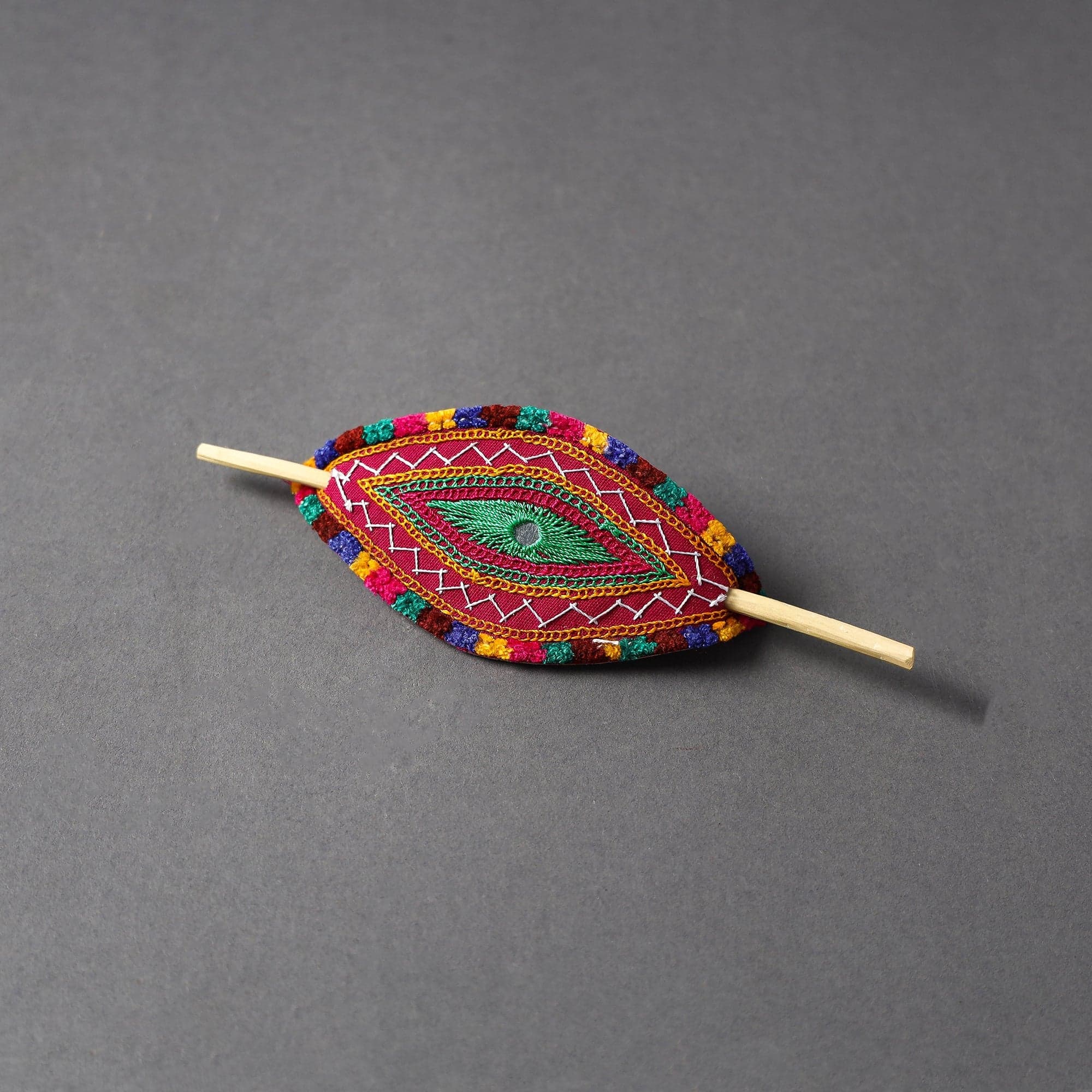 Floral Brass Hair Pin
